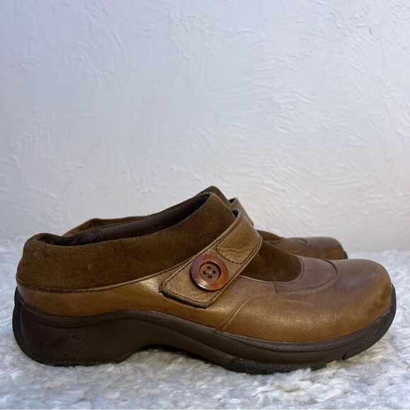 Dansko Kaya Mule Clogs Shoes Women's  39 8.5-9 Brown Leather Comfort Platform - Picture 1 of 10